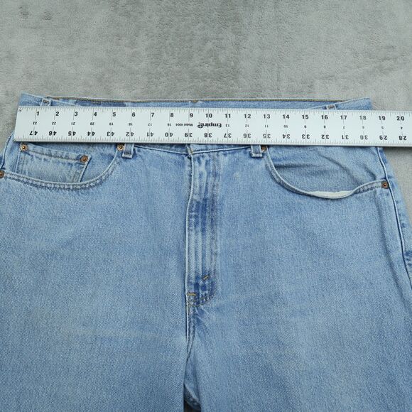 Levi's 550 VTG Jeans Mens Size-38 (36x34 Actual) Blue Relaxed Tapered Stained - Picture 6 of 16